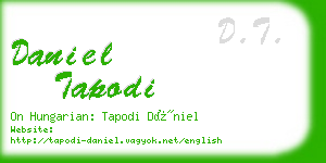 daniel tapodi business card